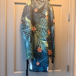 Tropical Floral Print Cover